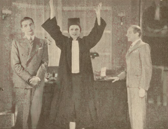 A. Balcerzak, I. Grywińska, H. Rzęcki w sztuce Mecenas Bolbec i jego mąż T. Kameralny Warszawa (Świat, nr 26, 1937)