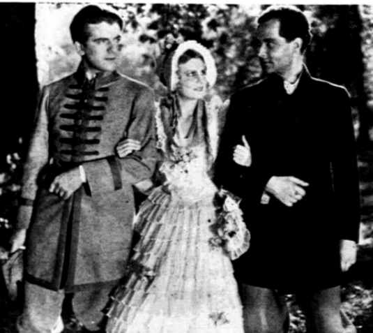 A. Brodzisz, M. Bogda, Z. Sawan w filmie Hania (1934)
