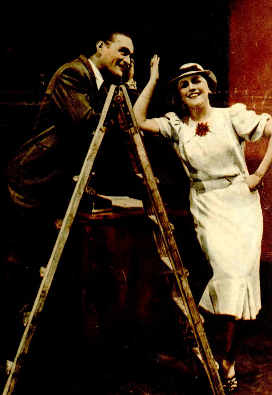 A. Dymsza N. Wilińska w sztuce Podwójna buchalteria T. Wielki Lwów (Kino nr 21, 1937)