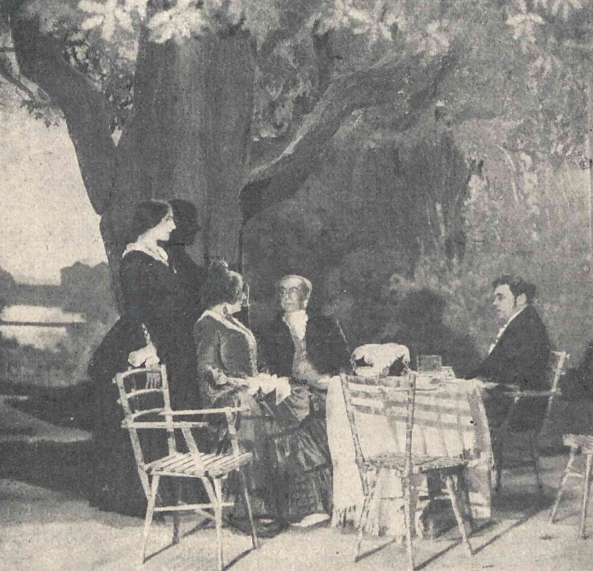 A. Halska, A. Rotter L. Solski, J. Osterwa w sztuce Fantazy T. Narodowy Warszawa (Świat nr 8, 1929)