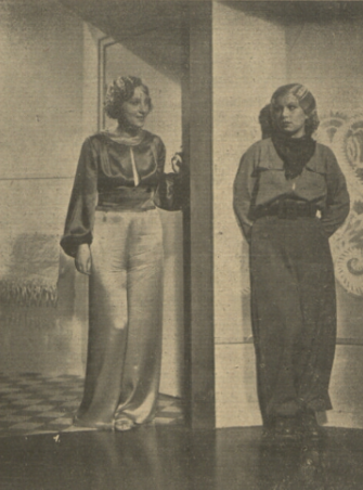 A. Kar L. Żelichowska w filmie Tajemnica panny Brinx (1936)