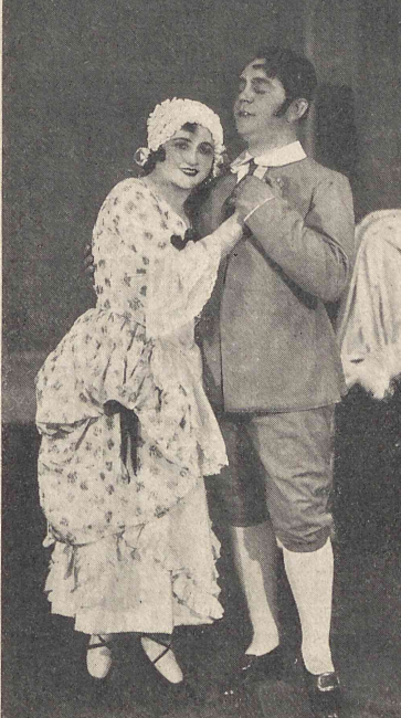 A. Michałowski M. Karwowska w operze Wesele Figara T. Wielki Warszawa (Świat, nr 21, 1929)