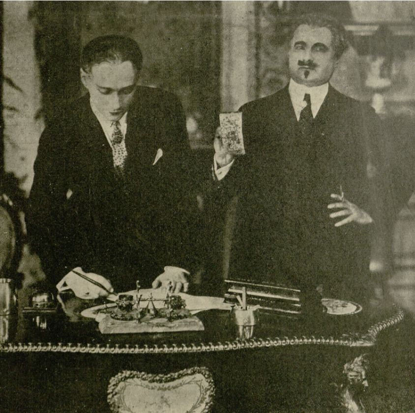 A. Różycki i W. Rapacki w sztuce Premier T. Polski Warszawa (Ilustracja nr 23, 1927)