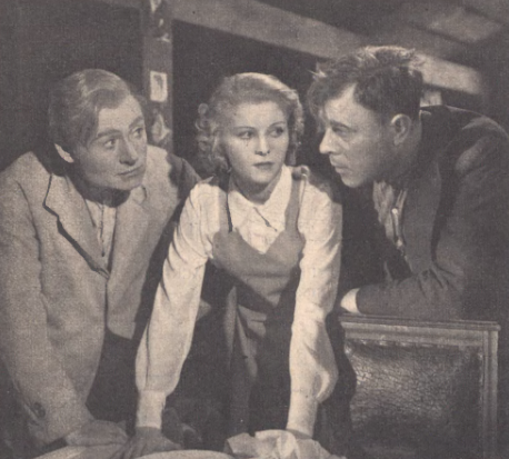 A. Vogelfanger, S. Stępniówna, K. Wajda w scenie z filmu Włóczęgi (Ilustracja Polska nr 15, 1939)