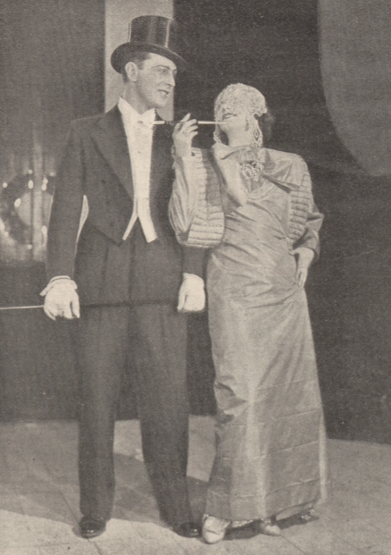 A. Żabczyński, J. Kulczycka w operetce Bal w Savoyu Teatr Wielka Operetka Warszawa (Świat, nr 4, 1934)