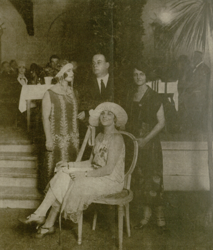 A. Zelwerowicz, K. Skalska, M. Gorczyńska, J. Smosoarska (Ilustrcja nr 20, 1925)