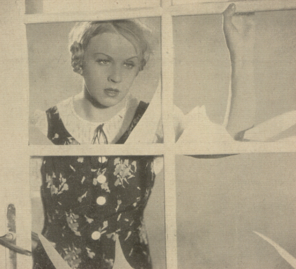Alina Żeliska w filmie Za zasłoną (1938)