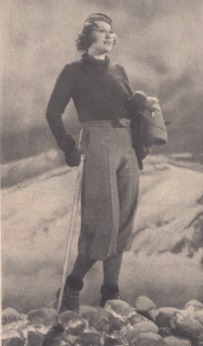 Alma Kar w scenie z filmu Tajemnica panny Brinx (Ilustracja Polska nr 19, 1937)