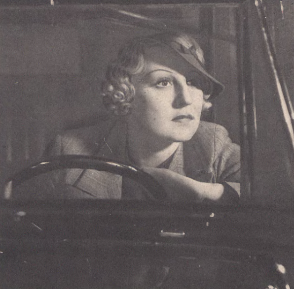 Alma Kar w scenie z filmu Tajemnica panny Brinx (Ilustracja Polska nr 22, 1936)