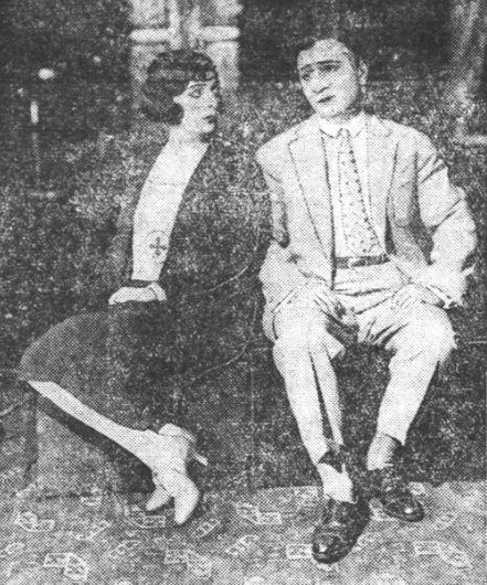 B. Kościeszanka K. Justian w sztuce Przyjaciółka pana ministra T. Ćwiklińskiej i Fertnera Warszawa (ABC nr 150, 3.06.1927)