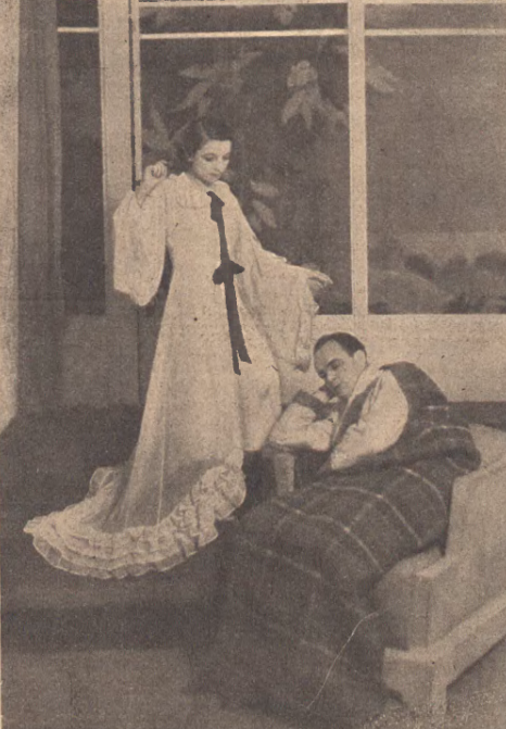 B. Ludwiżanka R. Kierczyński w sztuce Rozkoszna dziewczyna T. Polski Poznań (Ilustracja Polska nr 2, 1935)