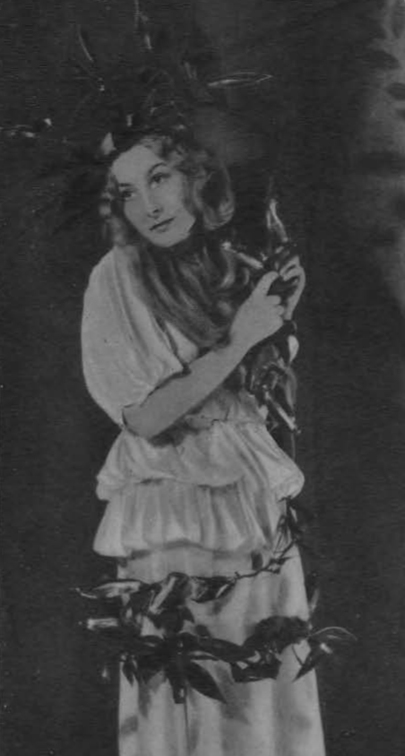 C. Niedźwiedzka w roli Ofelii w sztuce Hamlet T.Miejski Łodź (Głos poranny dodatek ilustrowany 25.03.1934)