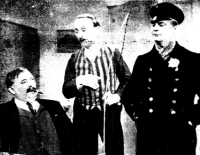 Cz. Skonieczny W. Grabowski, S. Sielański w scenie z filmu Dorożkarz nr 13 (1937)