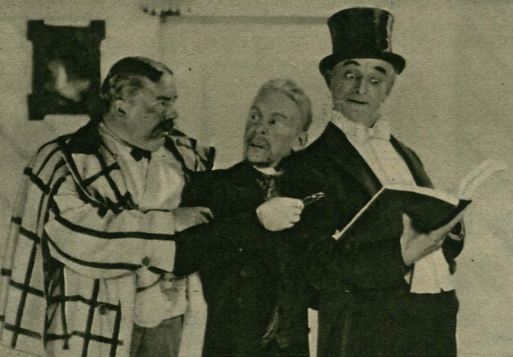 Cz. Skonieczny, M. Znicz, J. Węgrzyn w sztuce Porwanie Sabinek (T. Buffo Warszawa, 1938)