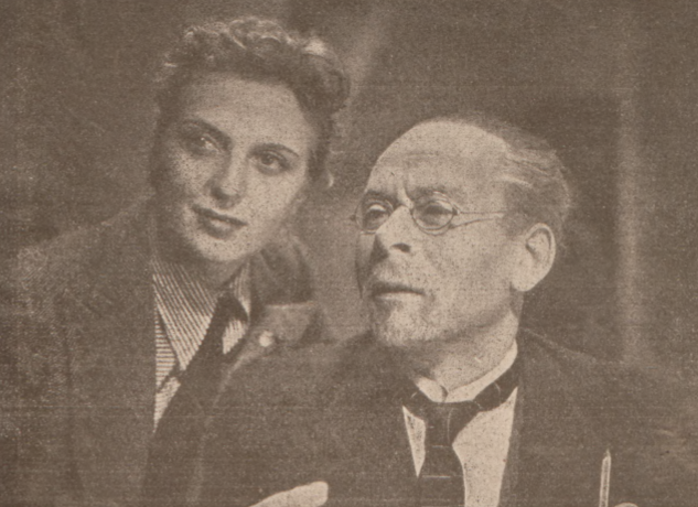 E. Barszczewska i M. Znicz w filmie Kłamstwo Krystyny (Świat, nr 7, 1939)