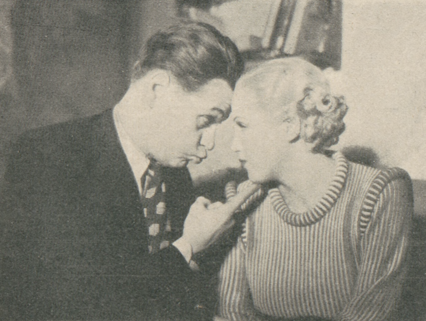 E. Bodo B. Gilewska w scenie z filmu Pieśniarz Warszawy (Świat, nr 10, 1934)