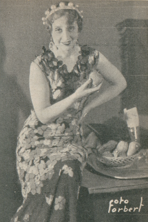 E. Gistedt w operetce Polowanie na lamparta T. 8.30 Warszawa (Świat, nr 18, 1934)