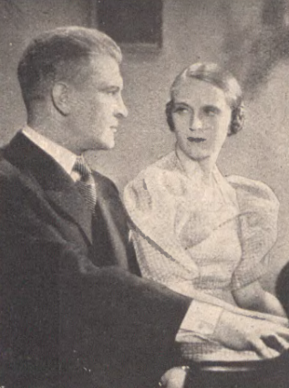 F. Brodniewicz, E. Barszczewska w scenie z filmu Trędowata (Ilustracja Polska nr 33, 1936)