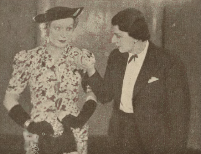 H. Różańska i I. Grywińska w sztuce Mecenas Bolbec i jego mąż T. Kameralny Warszawa (Świat, nr 26, 1937)