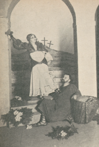 H. Tychońska A. Piekarski w sztuce Judasz T. Miejski Radom (Świat, nr 9, 1934)