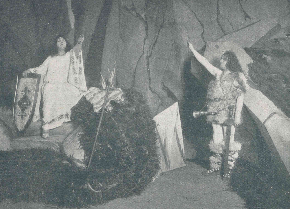 H. Zboińska M. Sowilski w operze Zygfryd T. Wielki Warszawa (Świt nr 4, 1925)