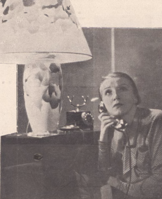 Hanka Ordonówna w filmie Szpieg w masce (Ilustracja polska nr 36, 1933)