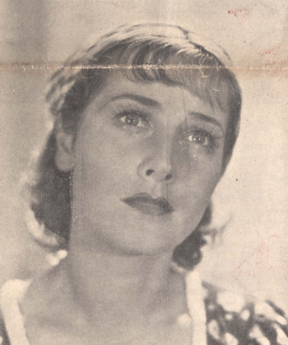 Helena Grossówna w scenie z filmu Królowa przedmieścia (X muza, nr 20 , 1937)