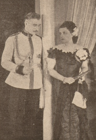 I. Grywińska (Anna Karenina), J. Strachocki (Wroński) w sztuce Anna Karenina T. Kameralny Warszawa (Świat, nr 8, 1938)
