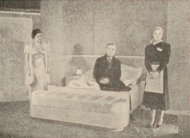I. Grywińska, K. Adwentowicz, H. Różańska w sztuce Małżeństwo T. Kameralny Warszawa (Świat, nr 15, 1937)
