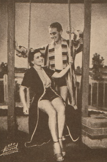 I. Grywińska i M. Cybulski w sztuce Rodzeństwo Thierry T. Kameralny Warszawa (Świat, nr 50, 1938)