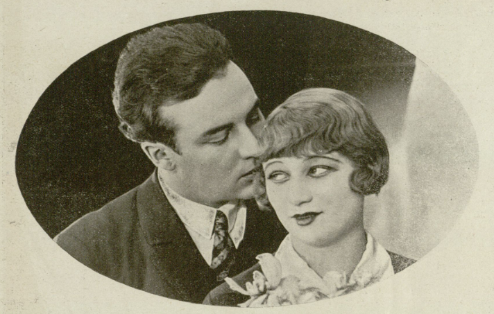 I. Sym i M. Modzelewska w filmie O czym się nie myśli (Ilustracja nr 17, 1926)