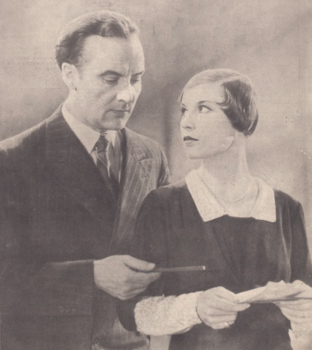 Igo Sym Lena Żelichowska w filmie Szpieg w masce (Ilustracja polska nr 26, 1933)