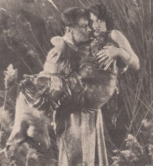 Ina Benita Andrzej Karewicz w filmie Puszcza (Ilustracja polska nr 25, 1932)