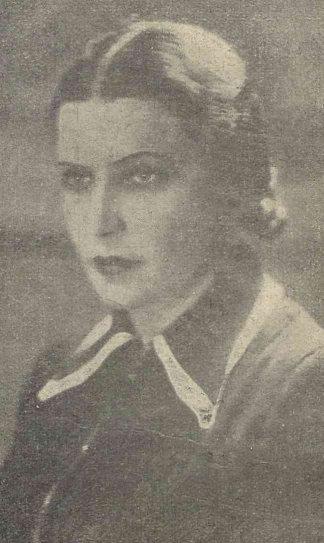 Irena Grywińska w sztuce Matura T. Kameralny Warszawa (Świat nr 8, 1936)