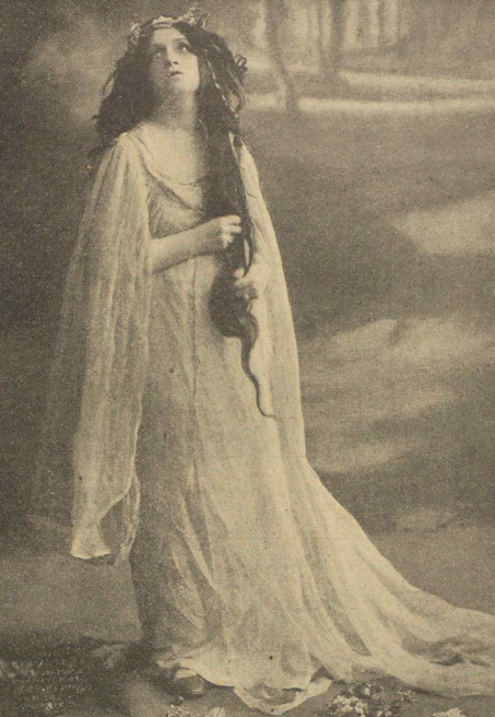 Irena Solska w roli Barbary Radziwiłłówny (Świat, nr 21, 1919)