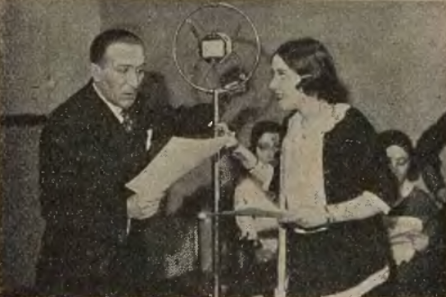 J. Łuszczewski Z. Gryf Olszewska w radiofonizacji sztuki Diabeł i karczmarka (Radio nr 11, 1931)
