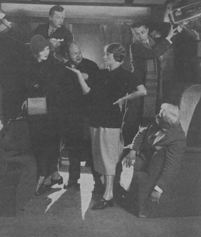 J. Munclingrowa, M. Maszyński, F. Chmurkowski, M. Modzelewska, S Daczyński, S. Łapiński w sztuce Katastrofa T. Mały Warszawa (Tęcza nr 44, 31 października 1931)
