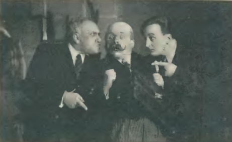 J. Orwid, J. Kurnakowicz, T. Wesołowski w sztuce Ach ta gotówka T. Letni Warszawa (Świat, nr 14, 1933)