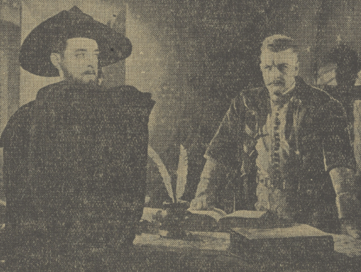 J. Węgrzyn, F. Brodniewicz w filmie Pan Twardowski (Dobry Wieczór ! Kurier Czerwony nr 53, 1936)