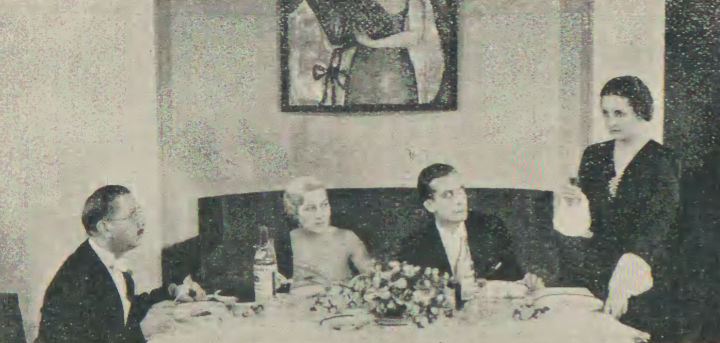J. Woskowski, M. Kamińska, J. Roland, J. Smosarska w sztuce Łańcuch T. Nowy Warszawa (Świat, nr 46 ,1935)