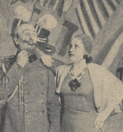 J.Redo J. Kulczycka w operetce Róże z Florydy T. Nowości Warszawa (7dni nr 14, 1931)