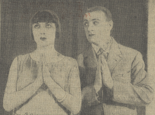 Janina Sokołowska Władysław Szczawiński w operetce Księżniczka dolarów T. Niewiarowskiej Warszawa (Kurier czerwony nr 10, 1926)