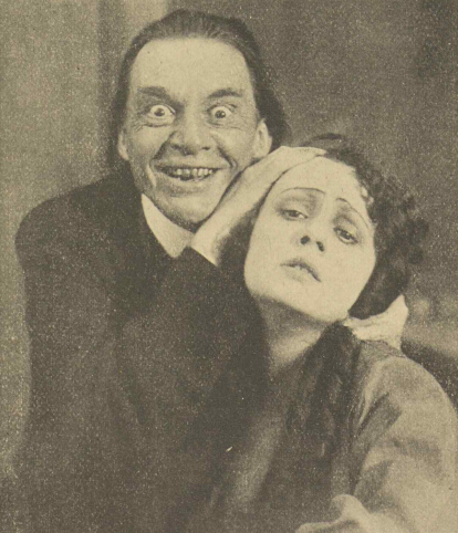 Janina Szyllinżanka z reżyserem filmu Carewicz (Świat, nr 33, 1918)