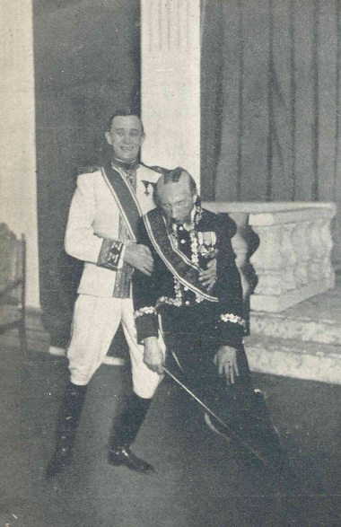 K. Dembowski, K. Wyrwicz-Wichrowski w operetce Czar walca T. Lutnia Wilno (Świat, nr 6, 1934)