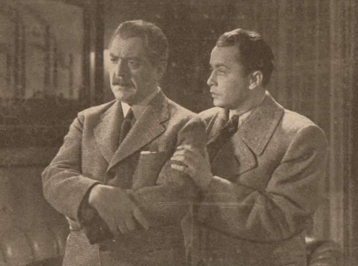 K. Junosza-Stępowski, W. Łoziński w filmi Druga młodość (Świat, nr 14, 1938)
