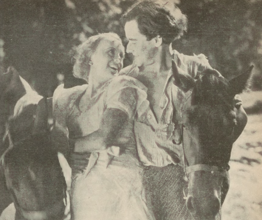 K. Lubieńska i Z. Sawan w filmie Pałac na kółkach (Świat, nr 44, 1932)