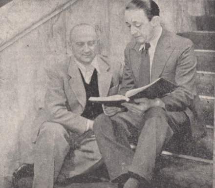 K. Tom S. Szebego na planie filmu Książątko (X muza nr 17, 1937)