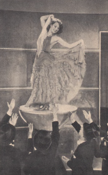 L. Halama w scenie z filmu Kłamstwo Krystyny (Ilustracja Polska nr 2, 1939)