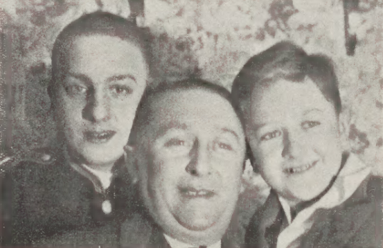 L. Lawiński z synami Tadeuszem i Marianem (Teatr i życie wytworne 1932, nr 3 )