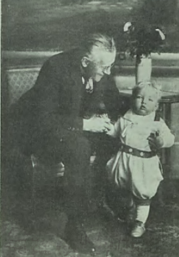 L. Solski z wnukiem (Świat, nr 42, 1925)
